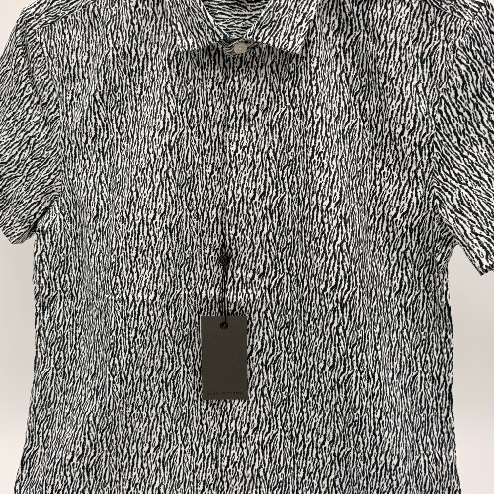 John Varvatos Zebra Print Shirt XS